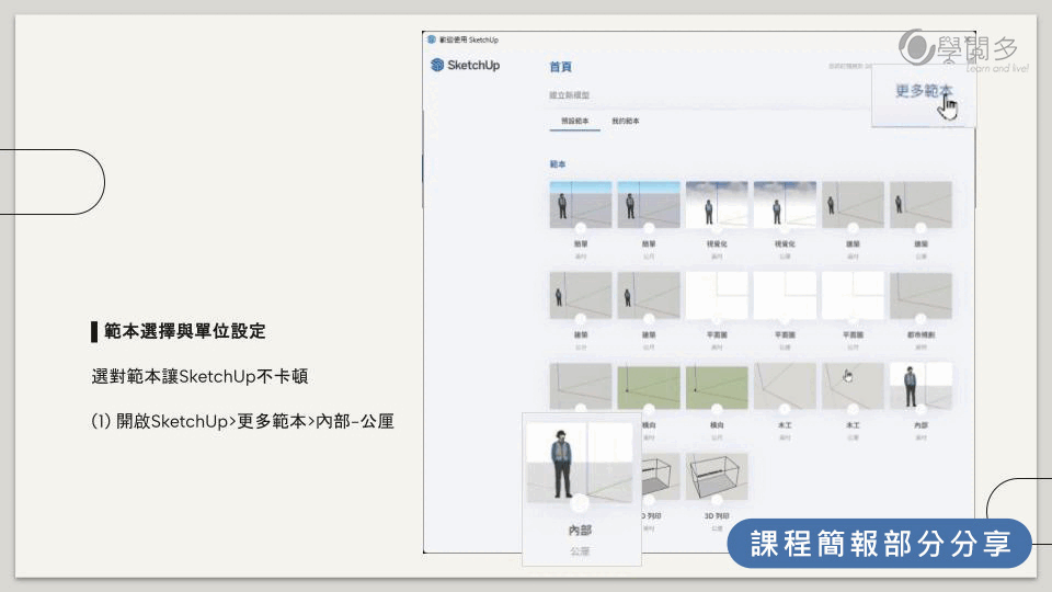 SketchUp室內專業建模課程部分簡報