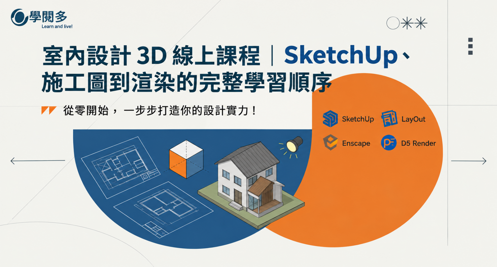 室內設計3D線上課程地圖