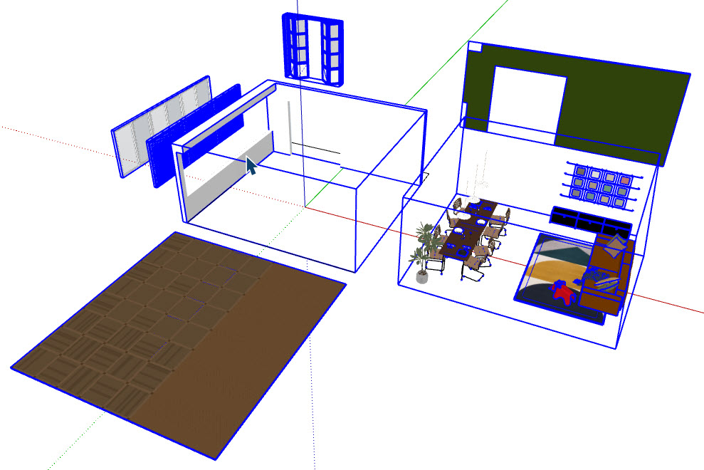 sketchup群組