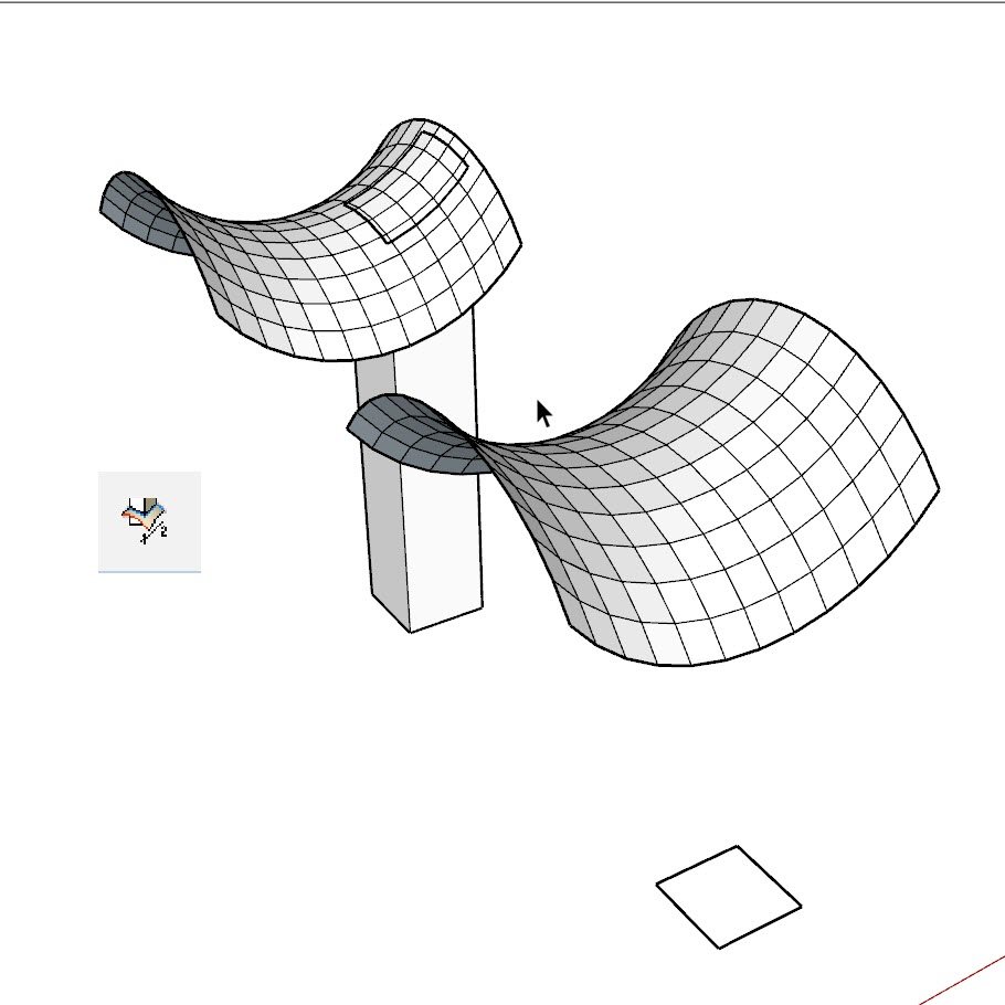 Extrude Edges by Vector to Object將圖形順指定方向擠出至物體