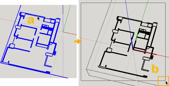 dwg圖檔匯入sketchup檢查