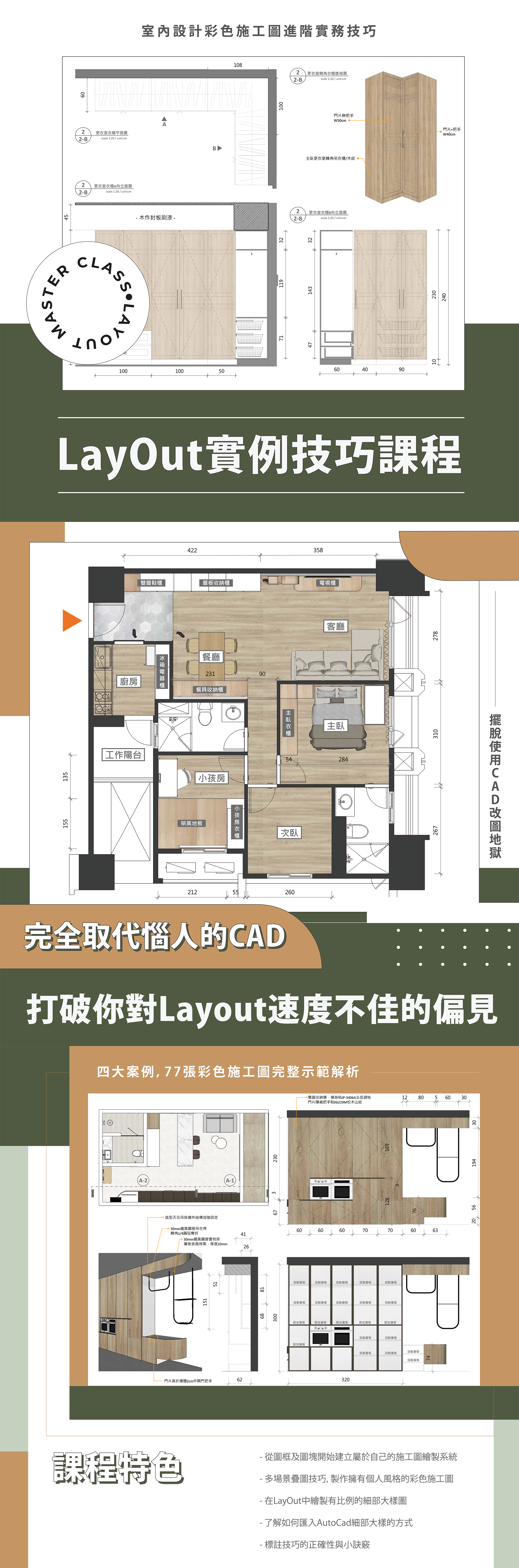 layout施工圖教學 AUTOCAD室內設計